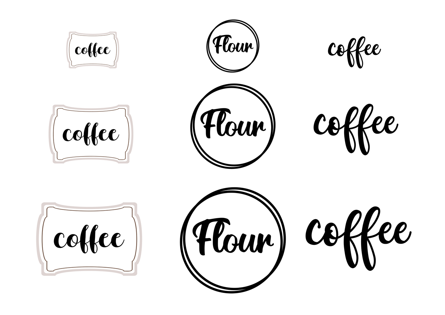 Pantry Labels
