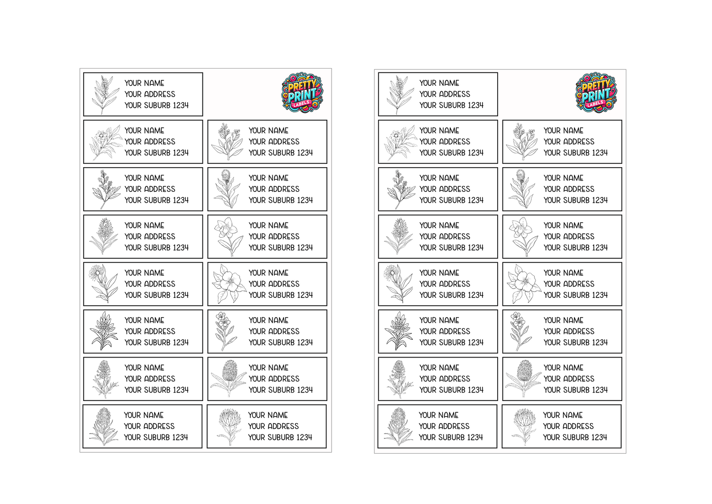 Address labels