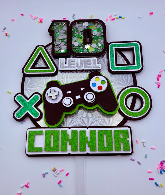 Large 3D Shaker Cake Topper