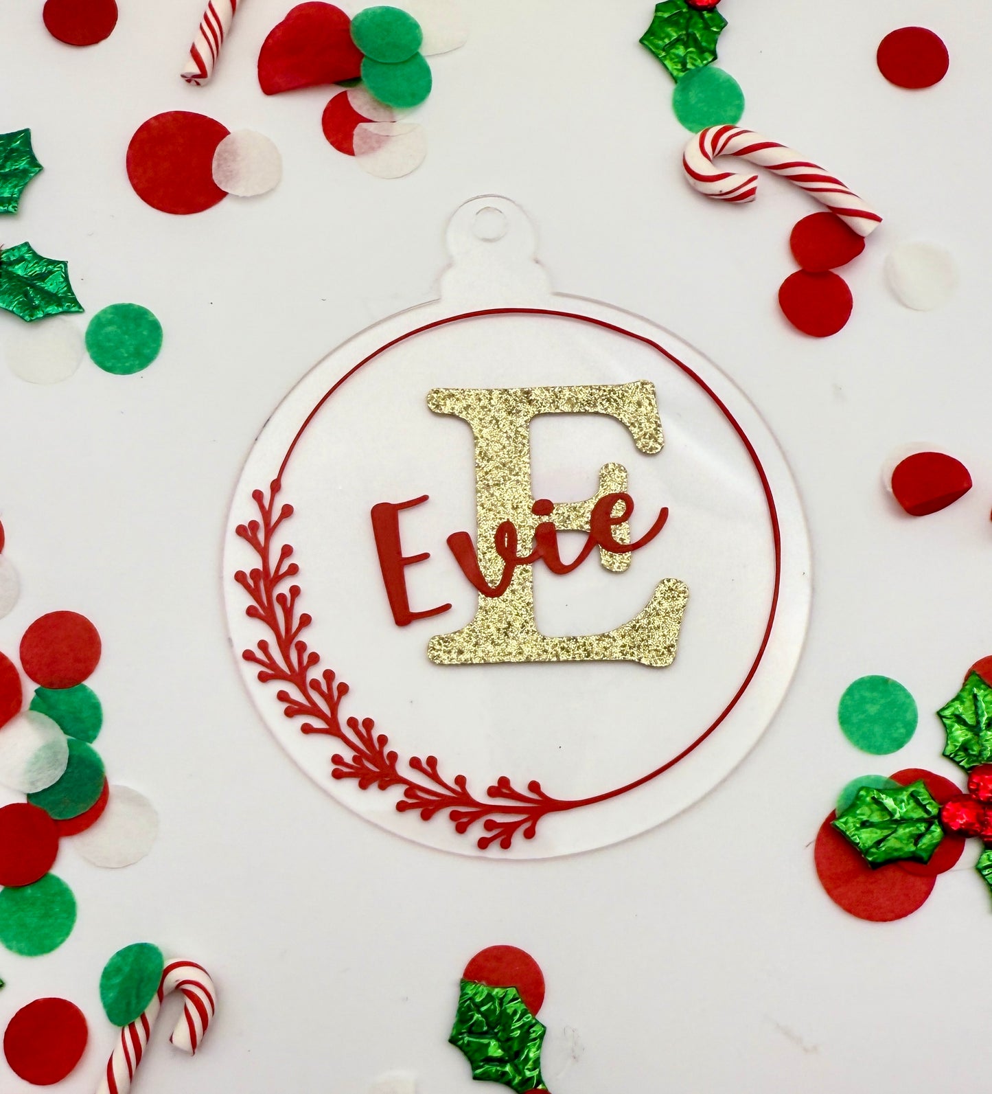 Personalised Initial and Name Ornament