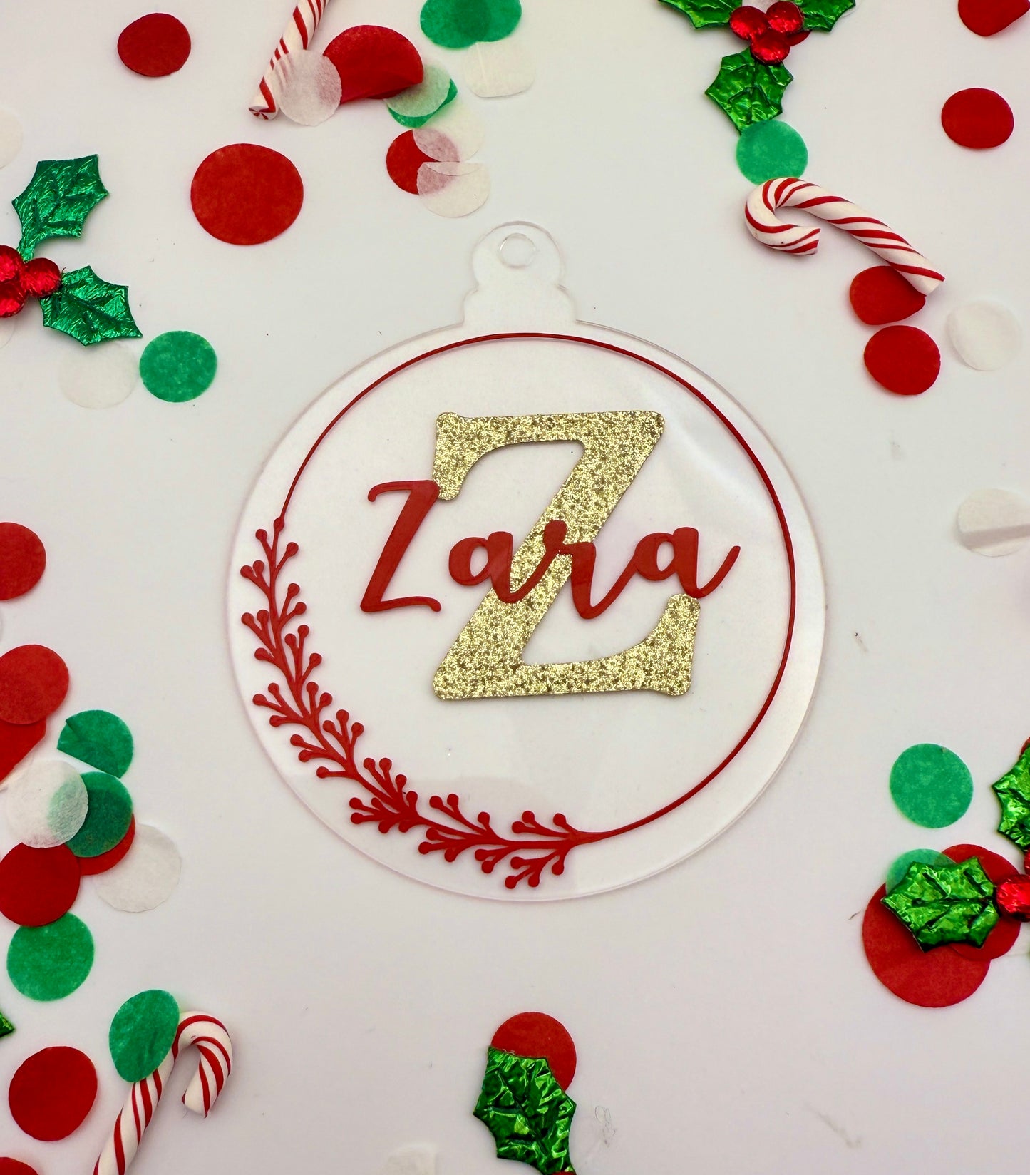 Personalised Initial and Name Ornament