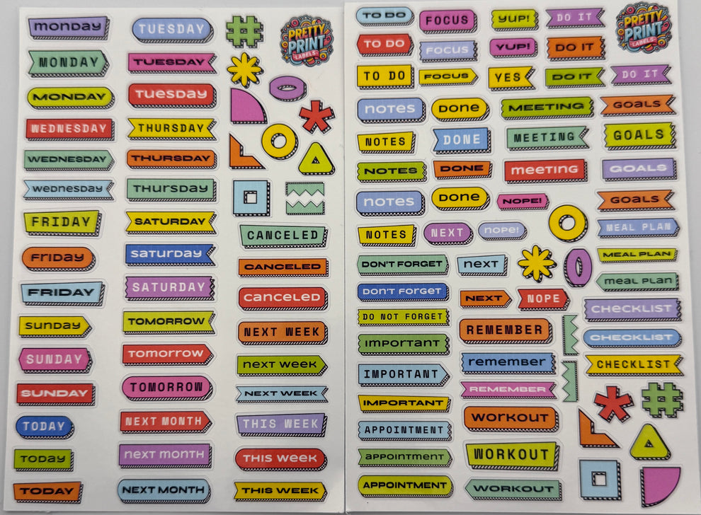 Planner Stickers – Pretty Print Labels