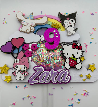 Large 3D Shaker Cake Topper