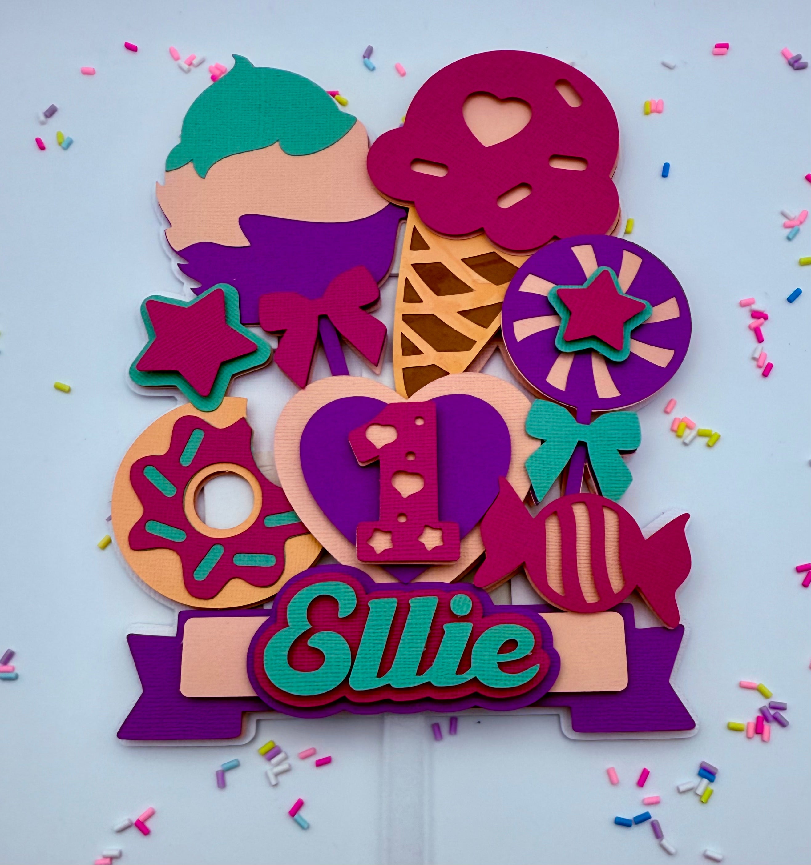 Large 3D cake topper – Pretty Print Labels