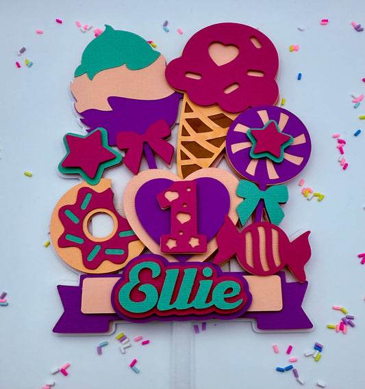 Large 3D cake topper
