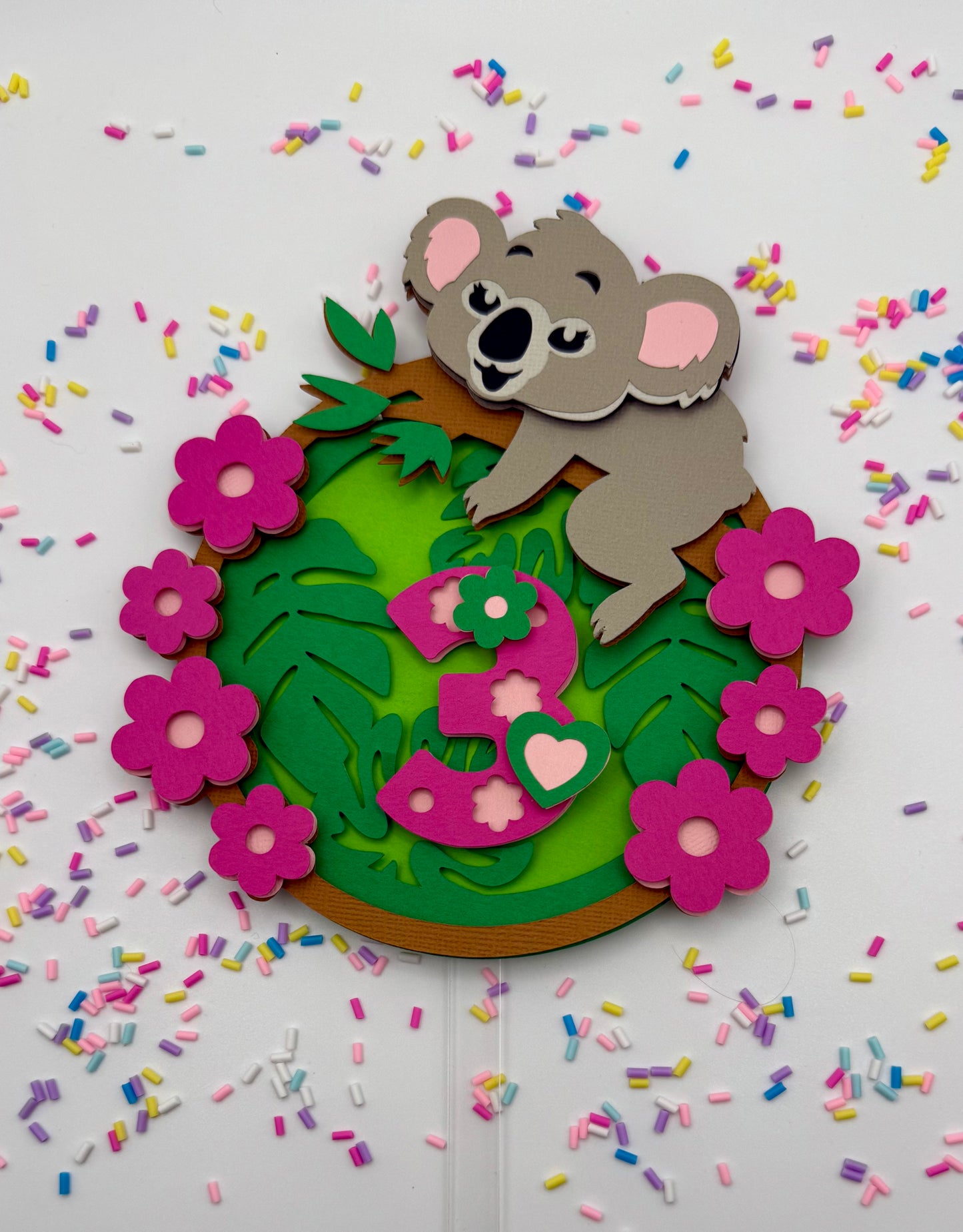 Small 3D Cake Topper