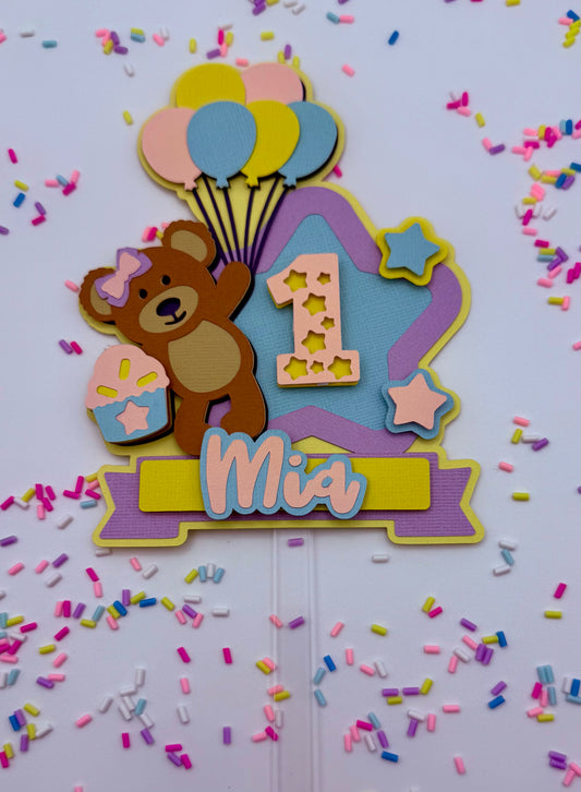 Small 3D Cake Topper