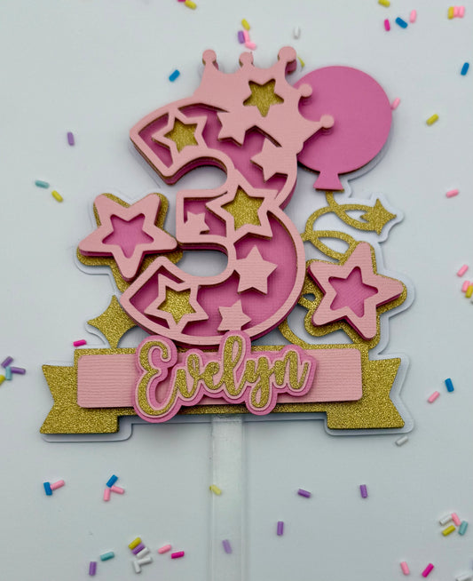 Small 3D Cake Toppers