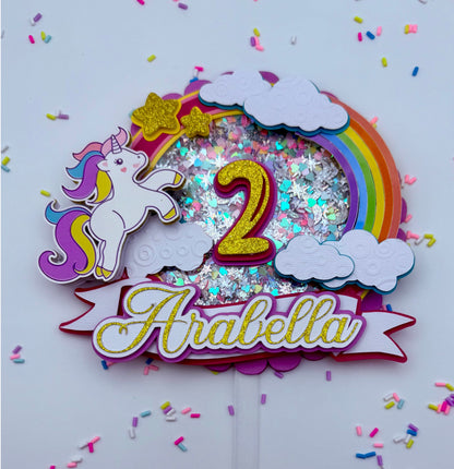 Large 3D Shaker Cake Topper